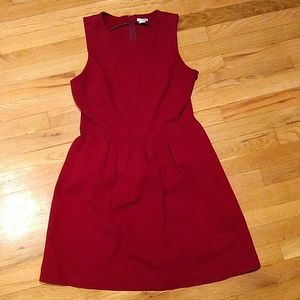 J Crew crimson sleeveless dress, size medium